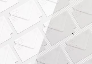cards and envelope diagonal layout mockup 2 image01