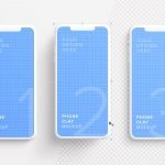 iphone smartphone clay layout 2 mockup image01