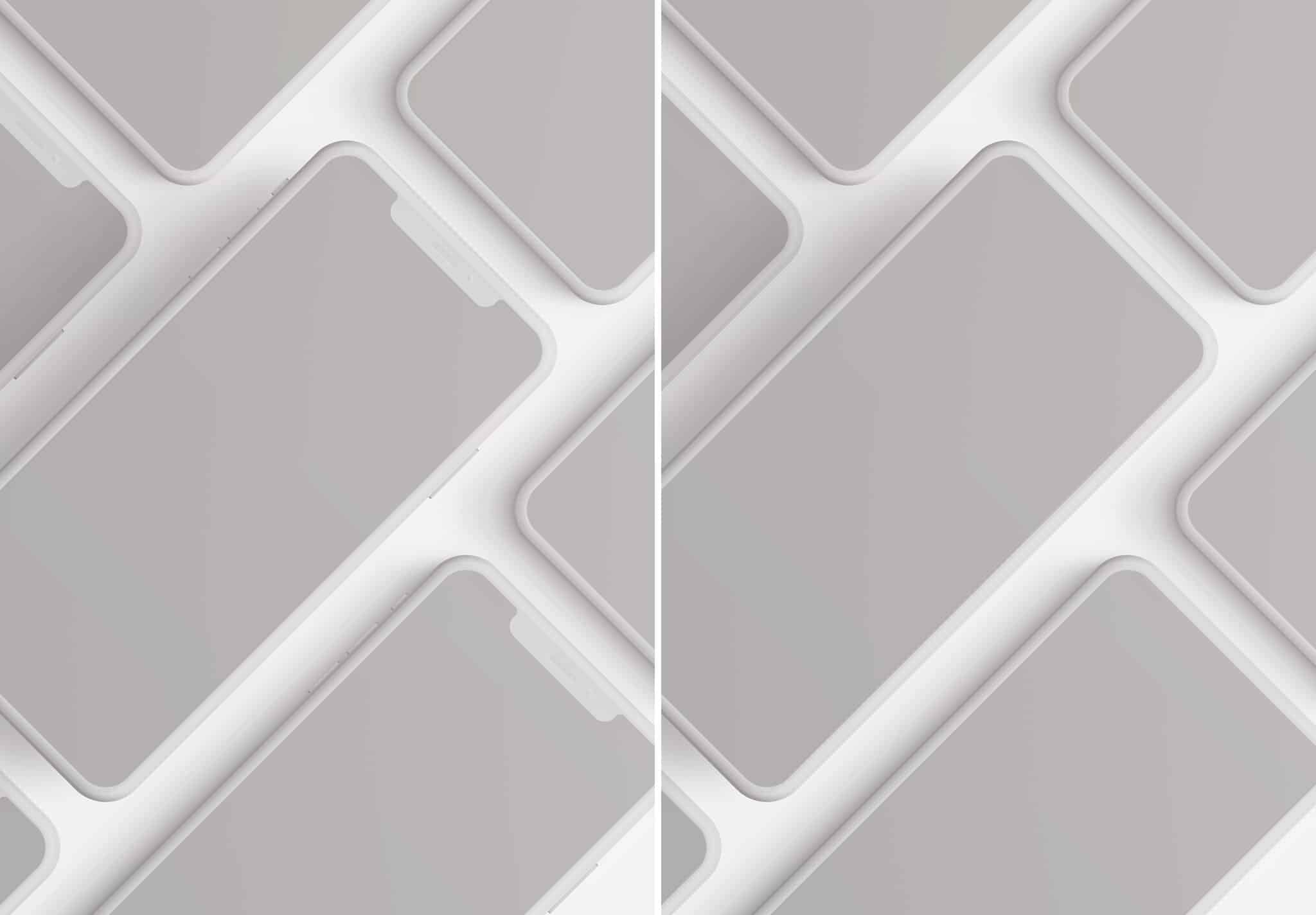 iphone smartphone clay layout 5 mockup image02