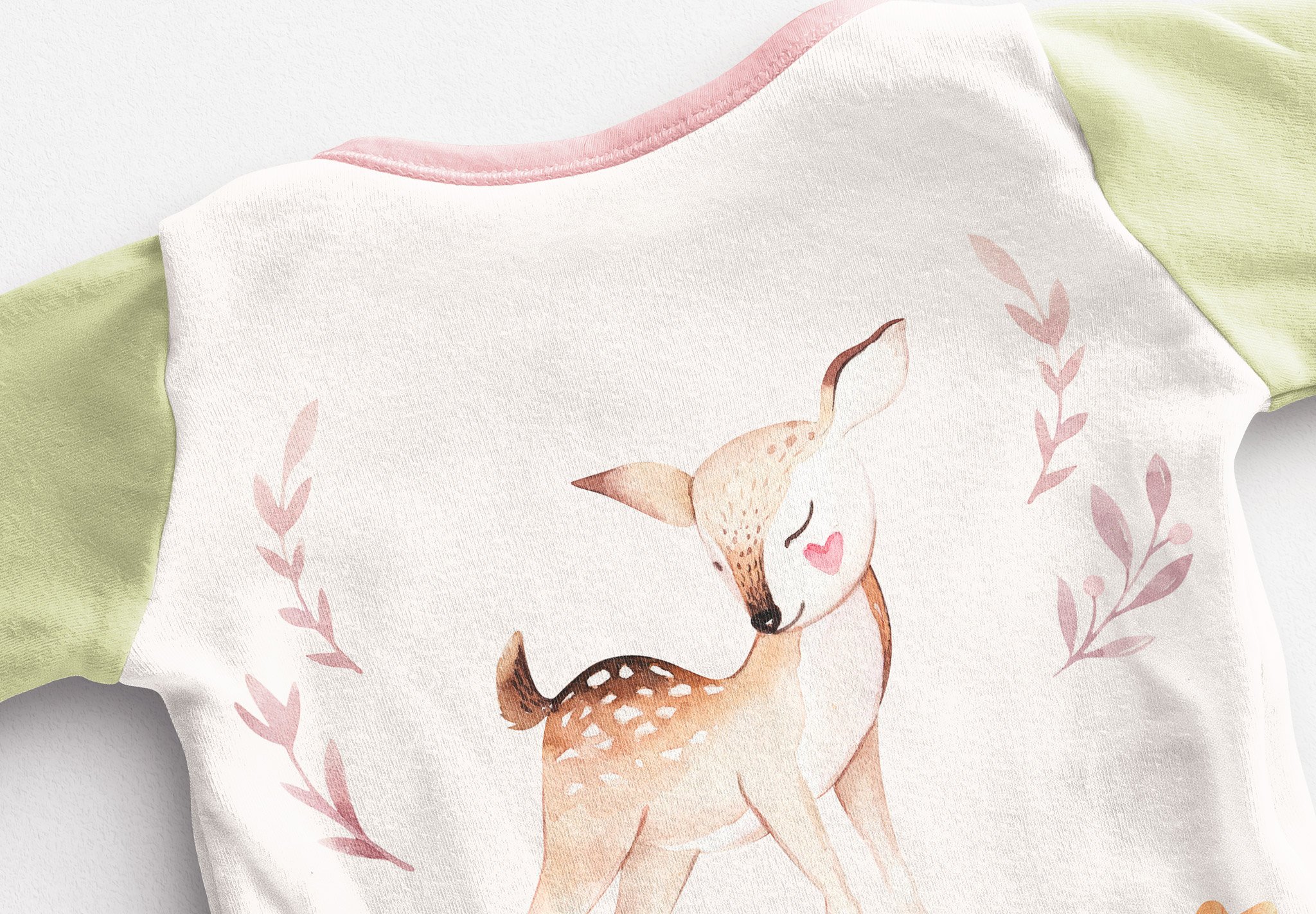 Baby Vest Long Sleeves Back Mockup Image04