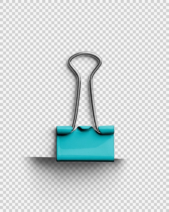 Metal Paper Clip Clipped Closed 6 03 PNG Image Transparent Background