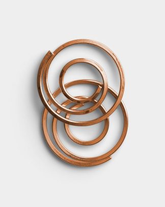 Metallic Circular Paper Clip Stacked 3 02 PNG Image High Resolution