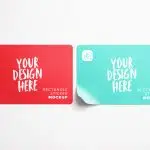 Rectangle Stickers Mockup