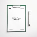 Clipboard Mockup with A4 Paper 01 Thumbnail.jpg