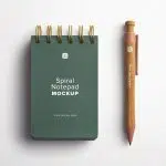 Spiral Notepad Mockup with Bamboo Pen 01 Thumbnail.jpg