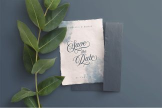 Free Wedding Invitation Handmade Paper Mockup Free PSD Mockup