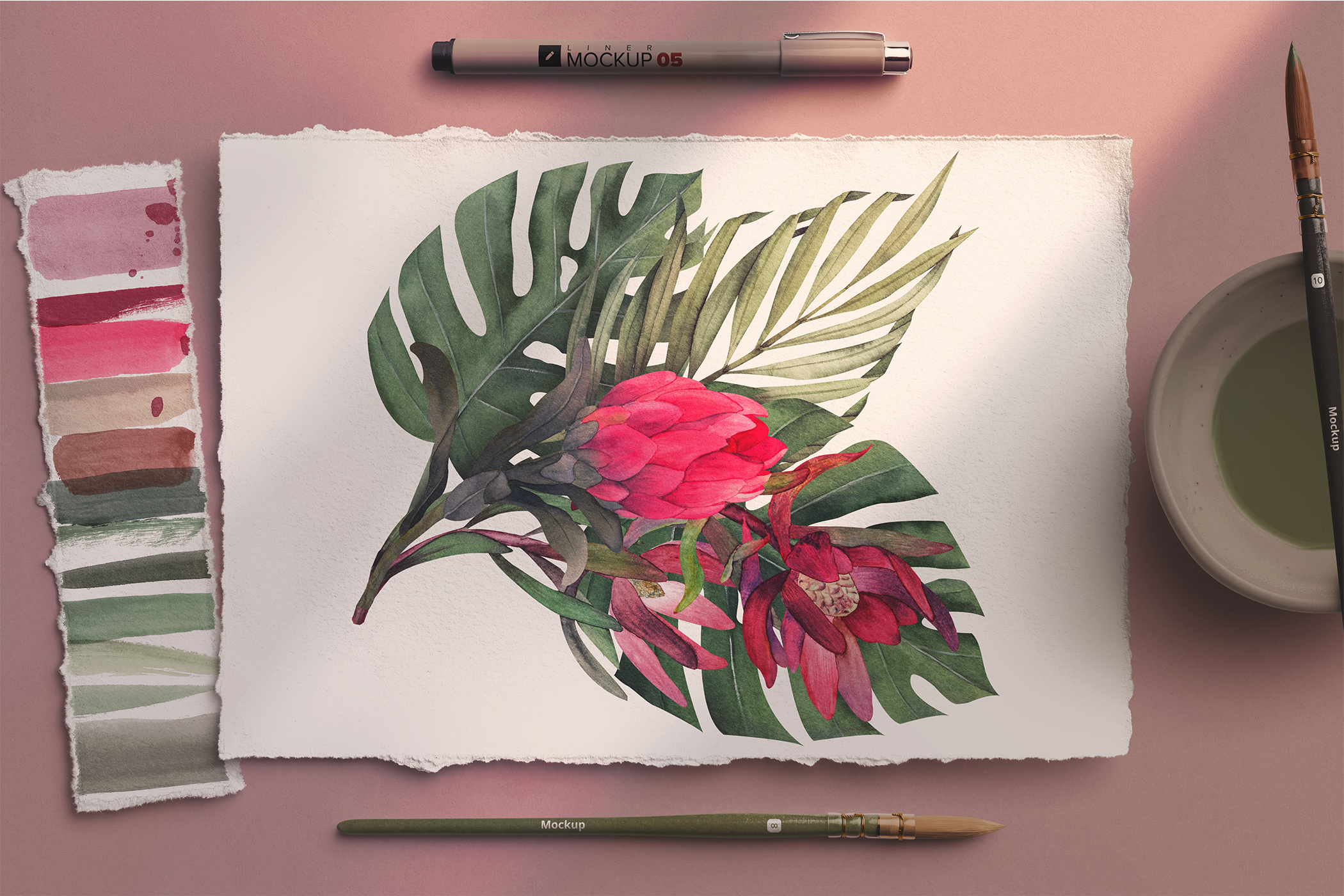 A4 Deckled Edge Paper Watercolor Mockup Scene 01 Thumbnail2.jpg