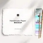 Handmade Paper Mockup with Brushes 01 Thumbnail.jpg