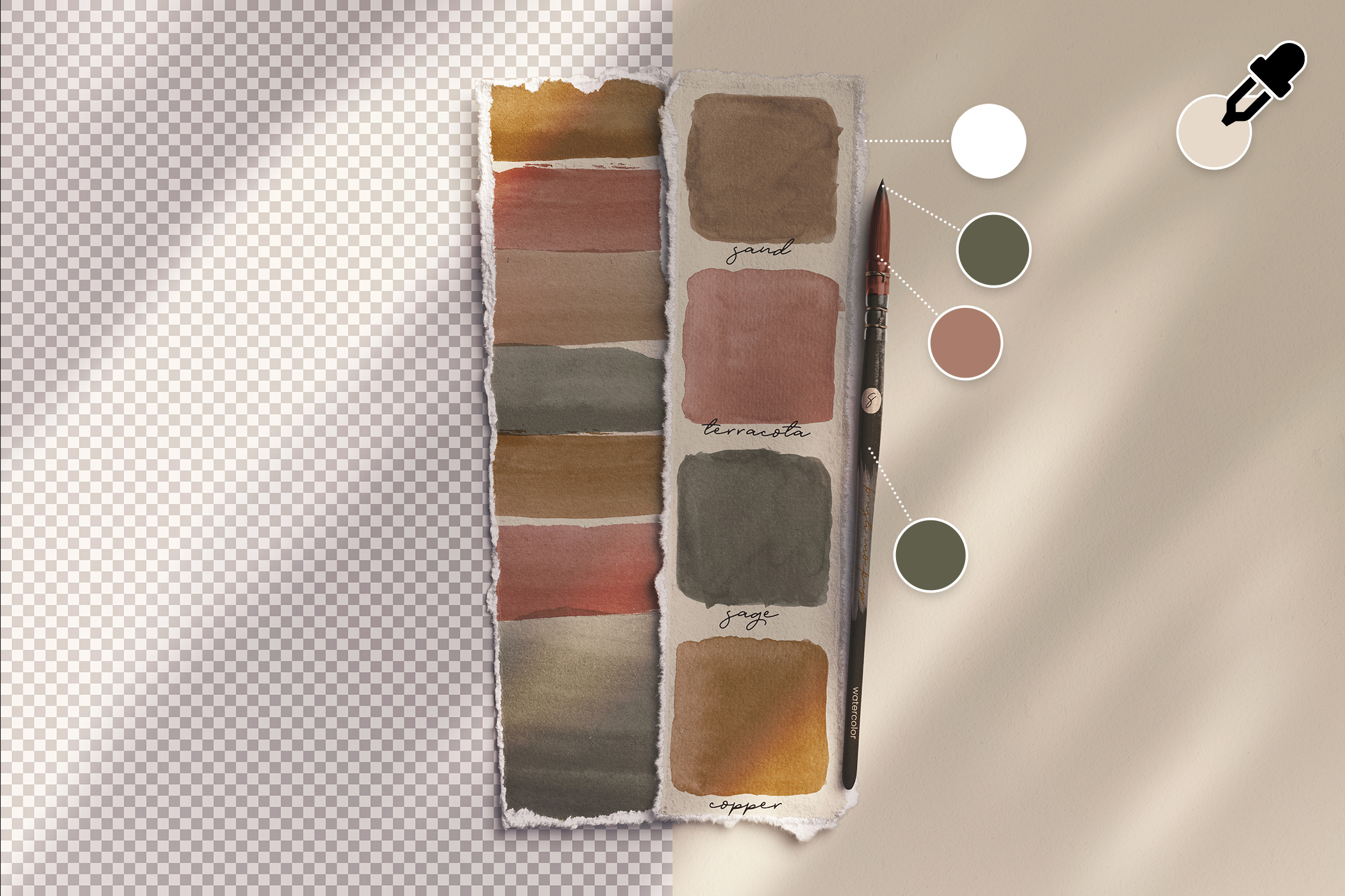 Two Strip Deckled Edge Paper with Watercolor Brush Mockup 04 Color Editable.jpg