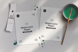 Two A5 Watercolor Paper Mockup 01 Thumbnail.jpg