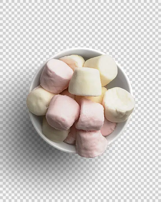 Assorted Pink and White Marshmallows in White Bowl 03 PNG Image Transparent Background.jpg