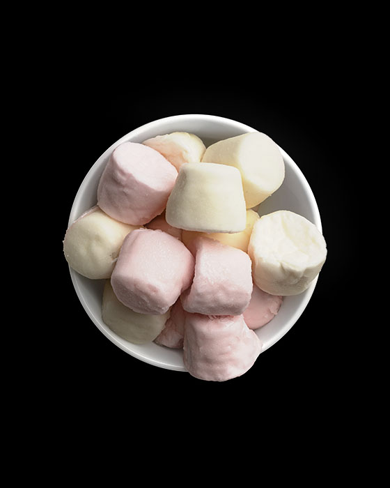 Assorted Pink and White Marshmallows in White Bowl 04 PNG Image Isolated Object.jpg