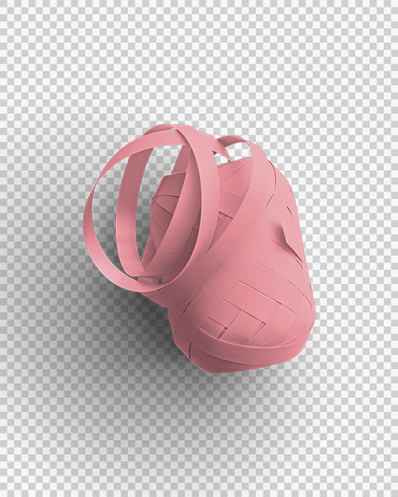 Cotton Pink Curling Ribbon Ball for Gift Wrapping 03 PNG Image Transparent Background.jpg