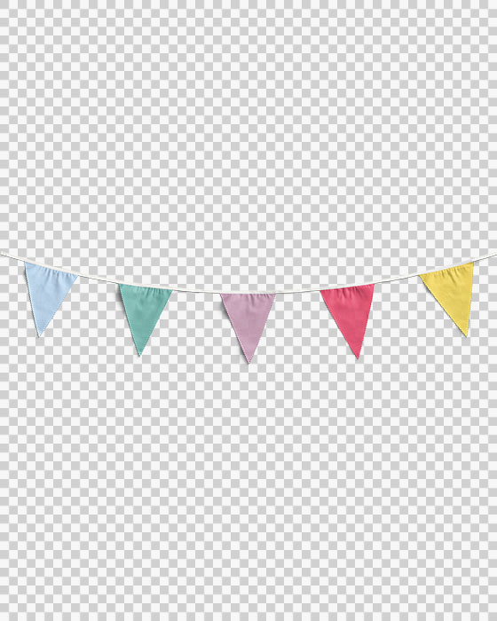 Multicolor Triangle Flags Party Decoration 03 PNG Image Transparent Background.jpg