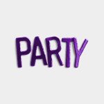 Party Purple Metallic Word 01 PNG Image Thumbnail.jpg