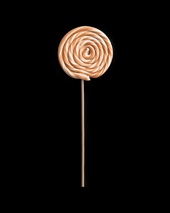 Vintage Style Orange and White Lollipop 04 PNG Image Isolated Object.jpg