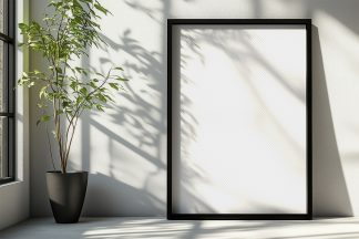 Free A1 Minimalist Art Print Mockup PSD Mockup.jpg