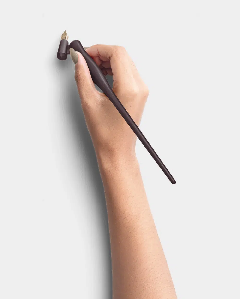 Light Hand Holding Oblique Calligraphy Pen Modern and Minimalist 01 PNG Image Thumbnail.jpg