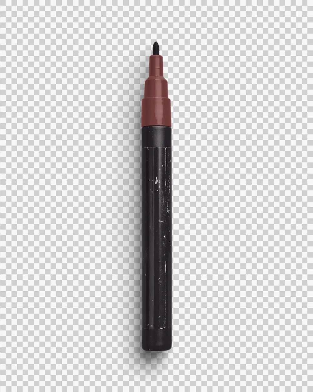 Open Worn Permanent Marker with Fine Tip Ink Studio Neutrals 03 PNG Image Transparent Background.jpg