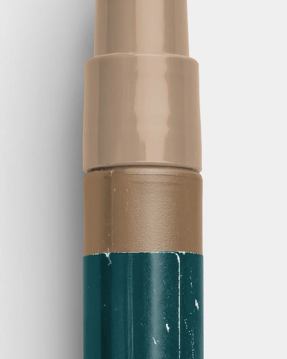 Open Worn Permanent Marker with Fine Tip Rich Teal and Rust 02 PNG Image High Resolution.jpg