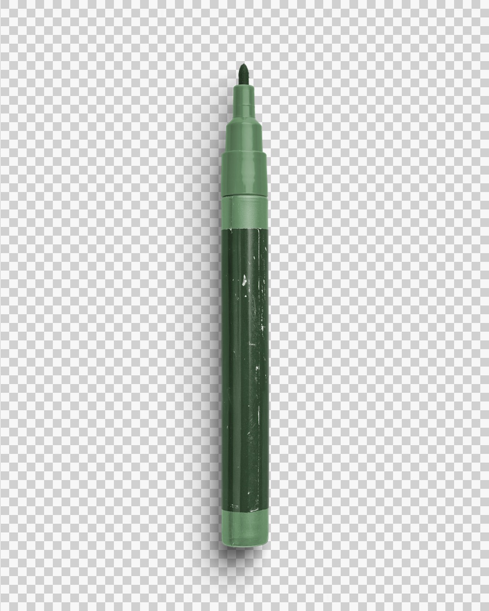 Open Worn Permanent Marker with Fine Tip Soft Sage and Neutrals 03 PNG Image Transparent Background.jpg