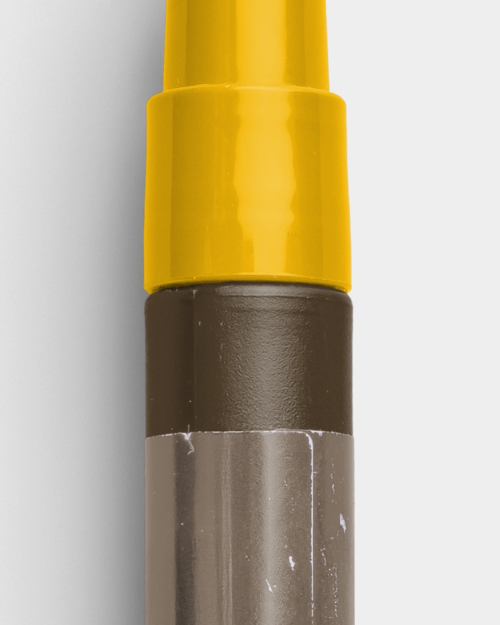 Open Worn Permanent Marker with Fine Tip and Cap Vintage and Golden Tones 02 PNG Image High Resolution.jpg