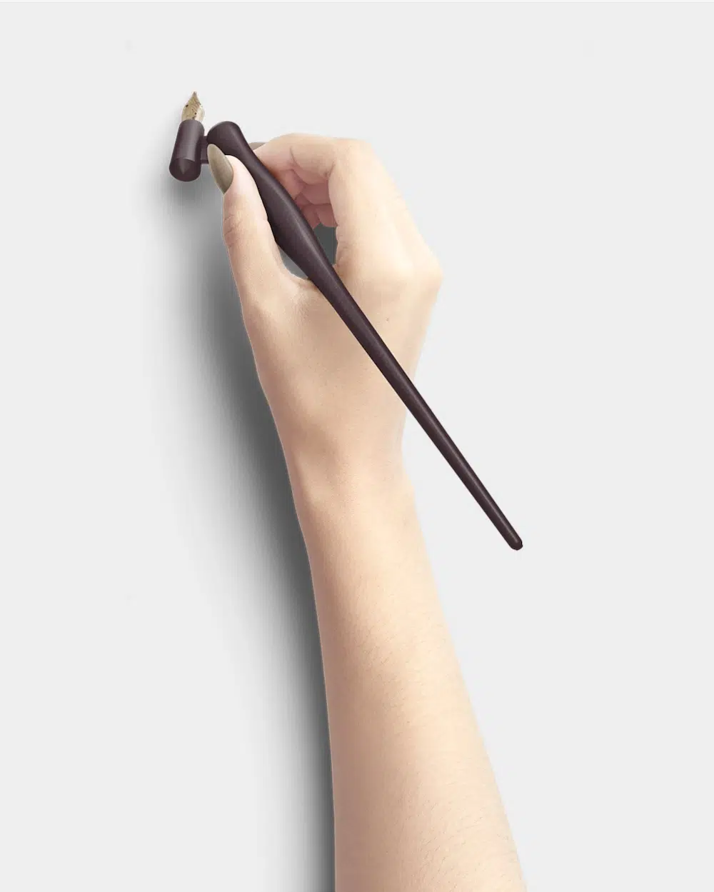 White Hand Holding Oblique Calligraphy Pen Modern and Minimalist 01 PNG Image Thumbnail.jpg