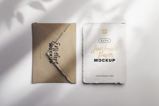 5x7in Handmade Invitation and Torn Envelope Mockup 01 Thumbnail.jpg