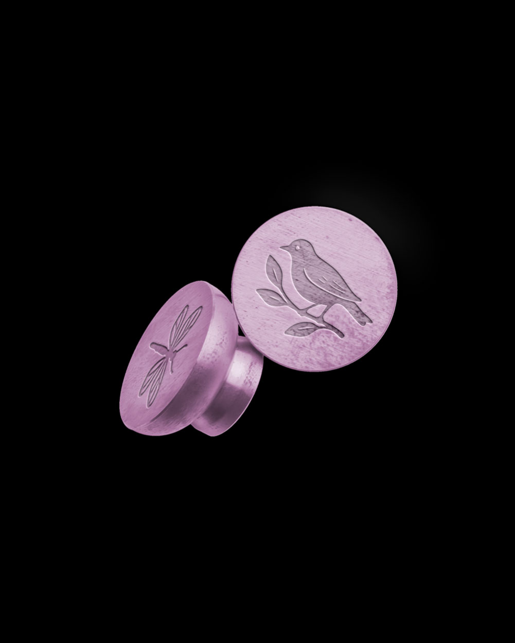 Amethyst Wax Stamps with Design 04 PNG Image Isolated Object.jpg