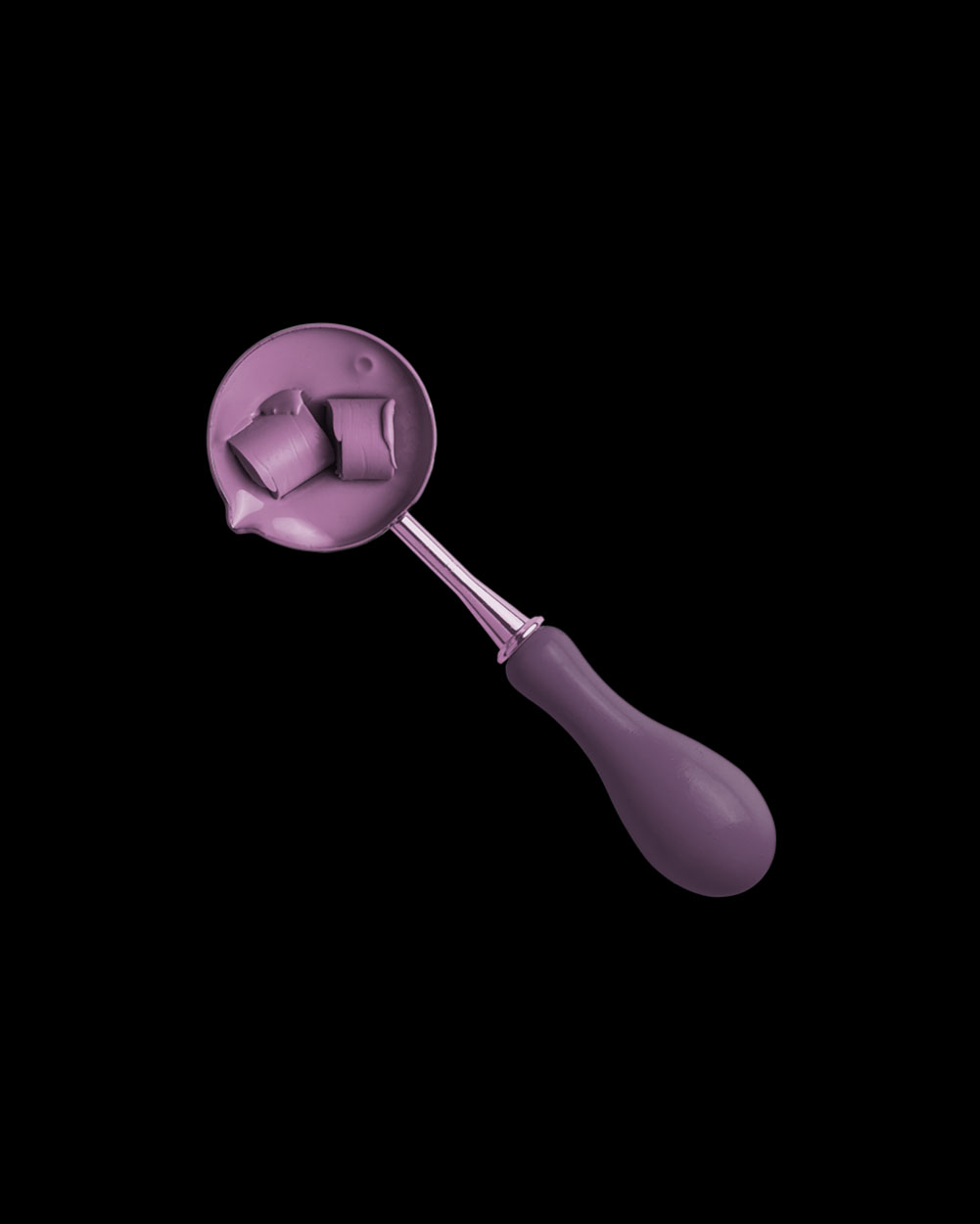 Amethyst Wax in Melting Spoon 04 PNG Image Isolated Object.jpg