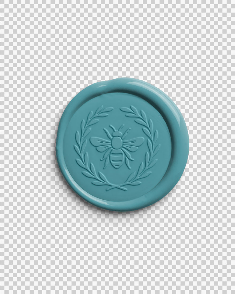 Azure Artisan Circle Seal with Design 03 PNG Image Transparent Background.jpg