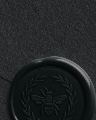 Charcoal Handmade Paper Envelope with Wax Seal with Design 02 PNG Image High Resolution.jpg