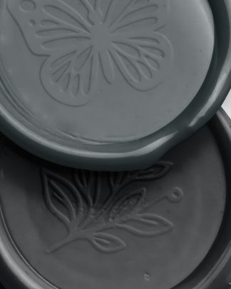 Charcoal Pile of Wax Seals with Design 02 PNG Image High Resolution.jpg