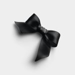 Charcoal Satin Ribbon Bow 01 PNG Image Thumbnail.jpg