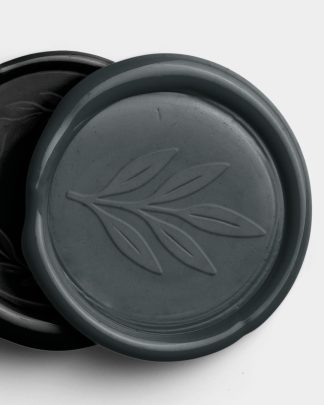 Charcoal Vertical Stack of Four Wax Seals with Design 02 PNG Image High Resolution.jpg