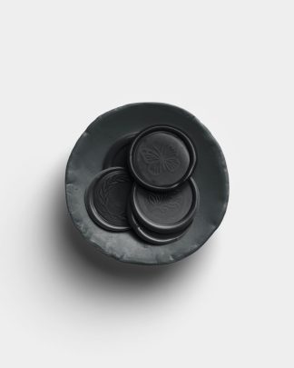 Charcoal Wax Seals in Ceramic Bowl with Design 01 PNG Image Thumbnail.jpg