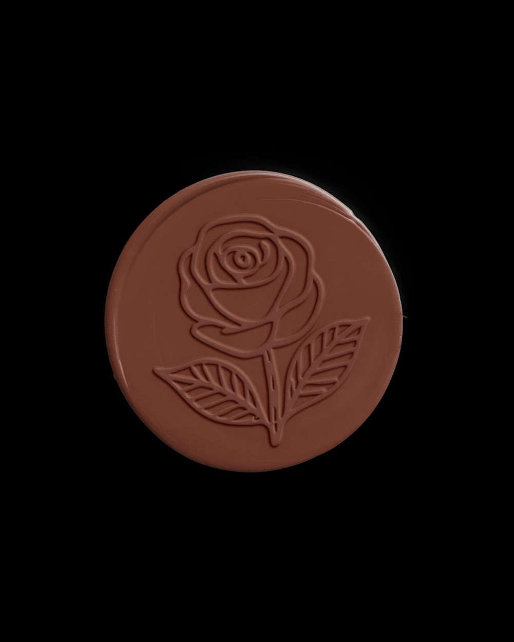 Crimson Clean Edge Wax Seal with Design 04 PNG Image Isolated Object.jpg