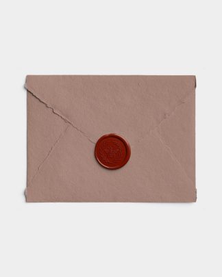 Crimson Handmade Paper Envelope with Wax Seal with Design 01 PNG Image Thumbnail.jpg