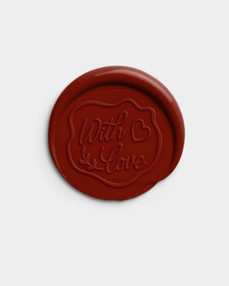 Crimson Offset Wax Seal with Organic Edge with Design 01 PNG Image Thumbnail.jpg