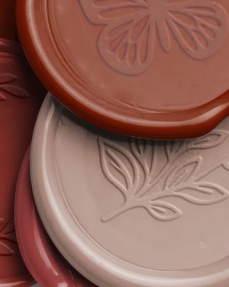 Crimson Pile of Wax Seals with Design 02 PNG Image High Resolution.jpg