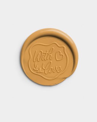 Golden Offset Wax Seal with Organic Edge with Design 01 PNG Image Thumbnail.jpg