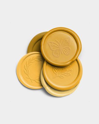 Golden Pile of Wax Seals with Design 01 PNG Image Thumbnail.jpg