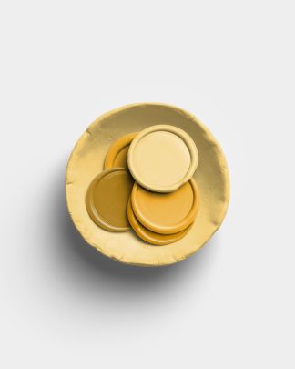 Golden Wax Seals in Ceramic Bowl 01 PNG Image Thumbnail.jpg