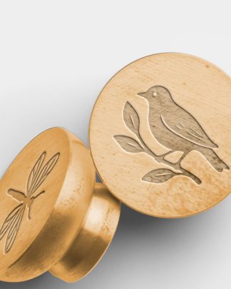 Golden Wax Stamps with Design 02 PNG Image High Resolution.jpg