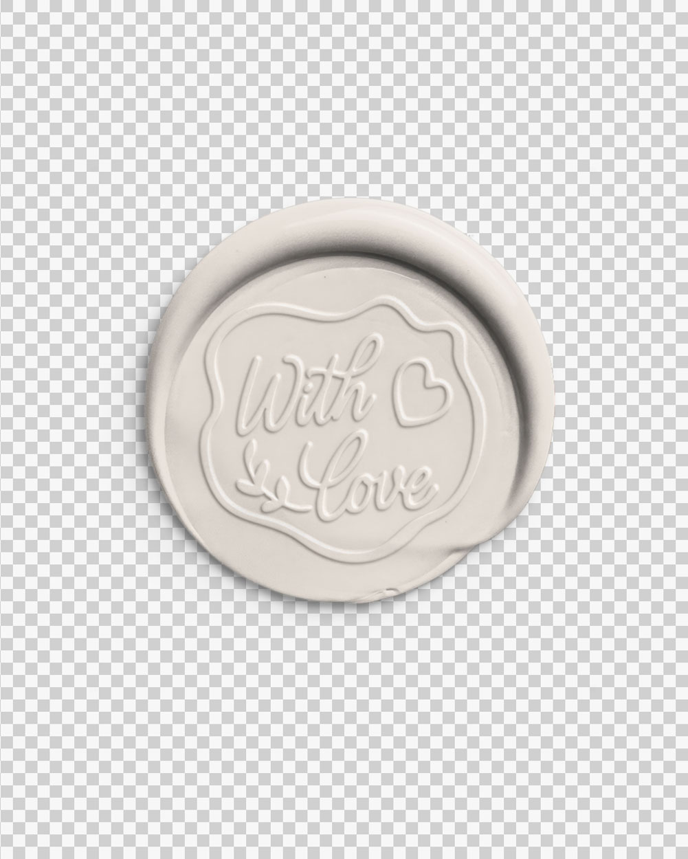 Ivory Offset Wax Seal with Organic Edge with Design 03 PNG Image Transparent Background.jpg