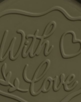 Olive Offset Wax Seal with Organic Edge with Design 02 PNG Image High Resolution.jpg