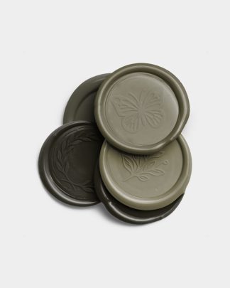 Olive Pile of Wax Seals with Design 01 PNG Image Thumbnail.jpg