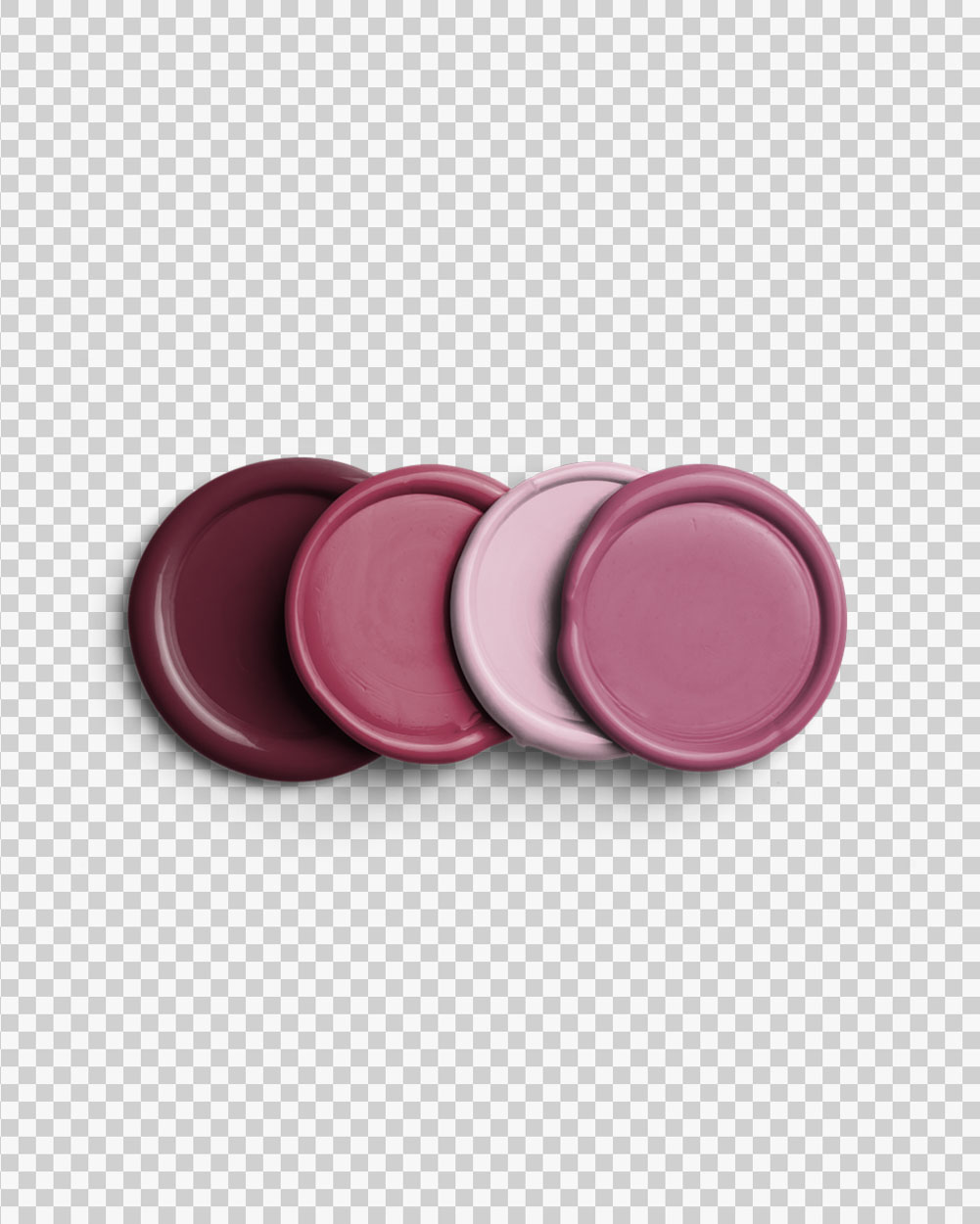 Rosewood Vertical Stack of Four Wax Seals 03 PNG Image Transparent Background.jpg