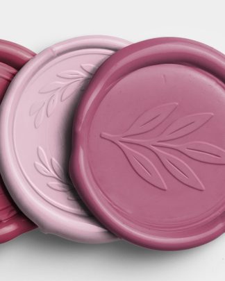 Rosewood Vertical Stack of Four Wax Seals with Design 02 PNG Image High Resolution.jpg