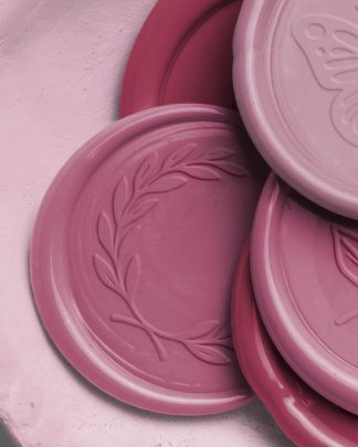 Rosewood Wax Seals in Ceramic Bowl with Design 02 PNG Image High Resolution.jpg